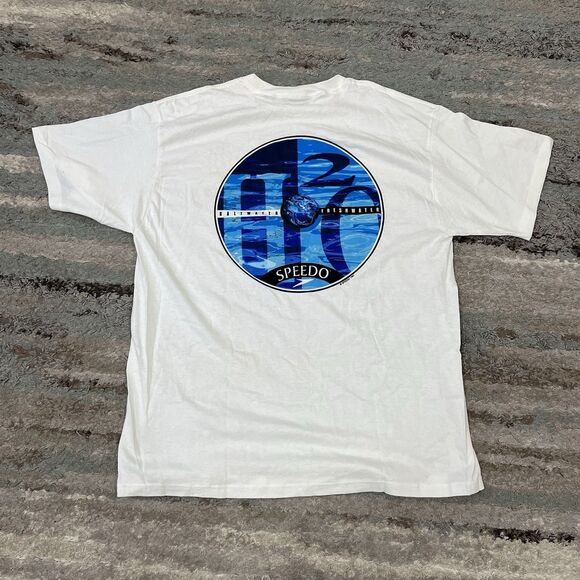 Speedo Shirt Extra Large XL Made In The USA Single Stitch 1997 VINTAGE - Picture 1 of 9